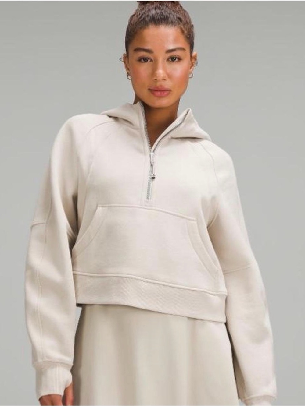 Lululemon Scuba Half Zip Cropped Hoodie